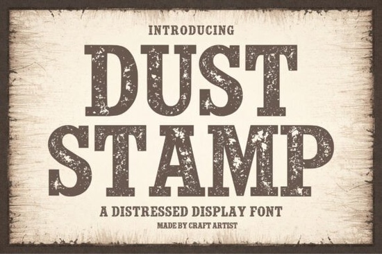 Dust Stamp Font